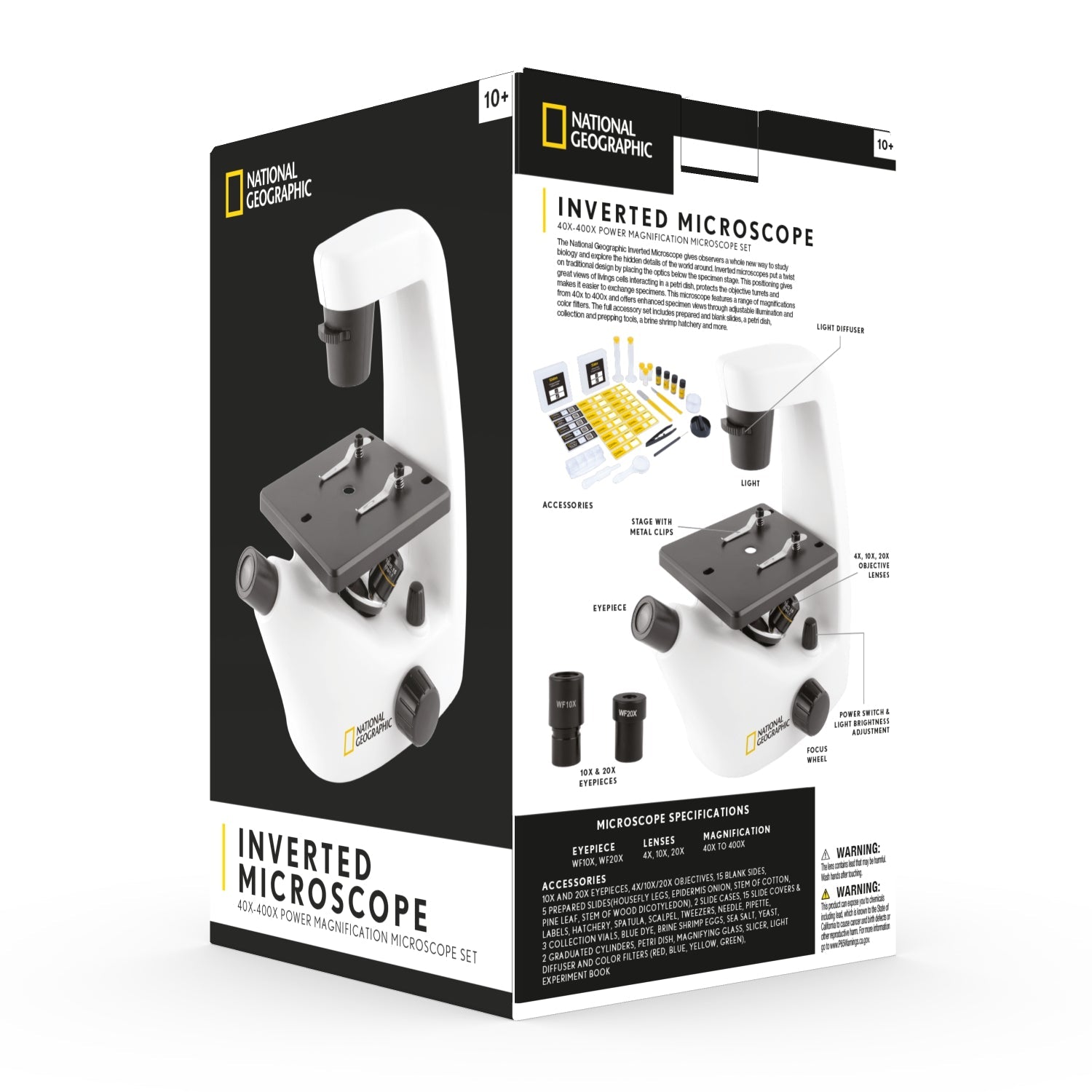 National Geographic 40x-400x Inverted Microscope