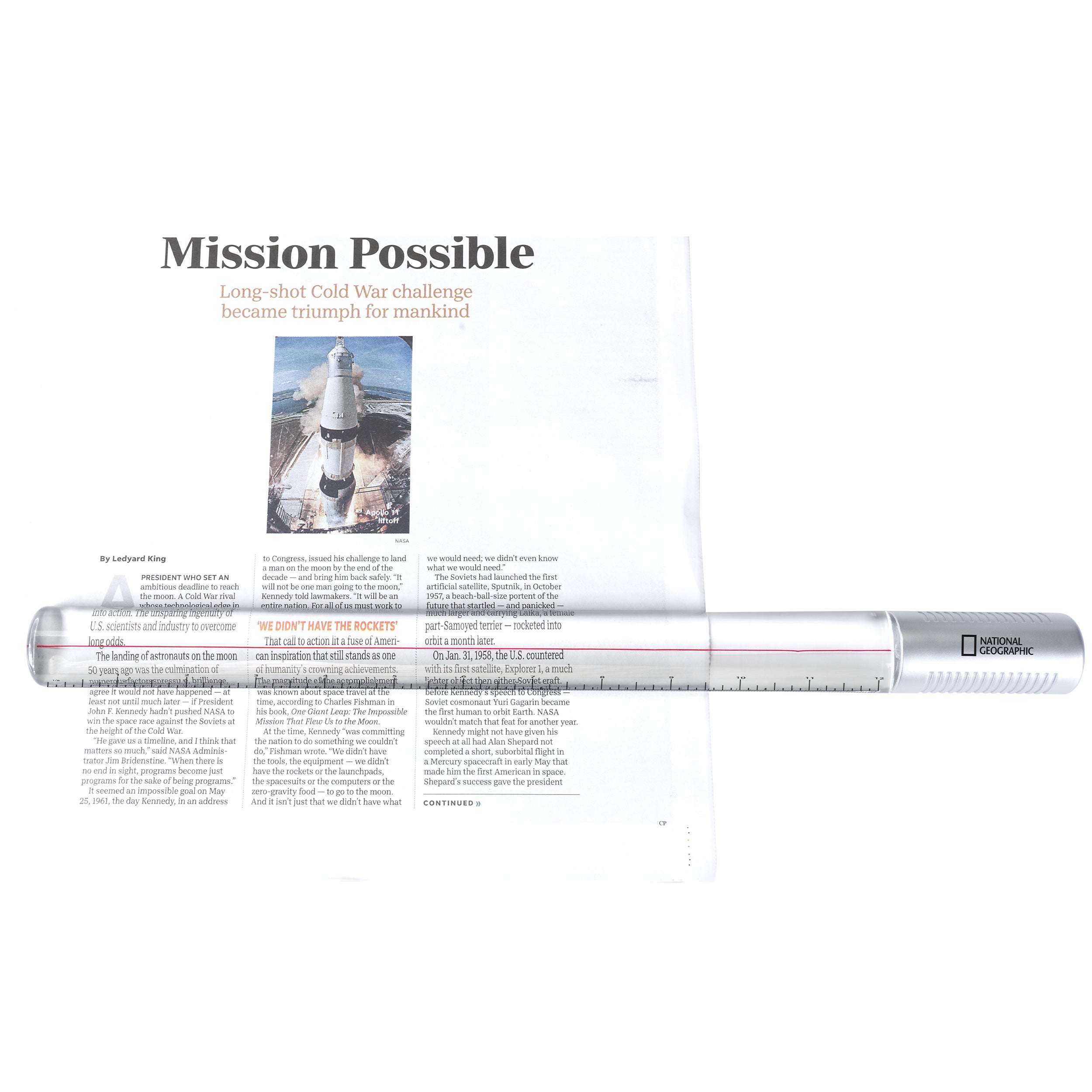 National Geographic 2x Reading Magnifier and Ruler