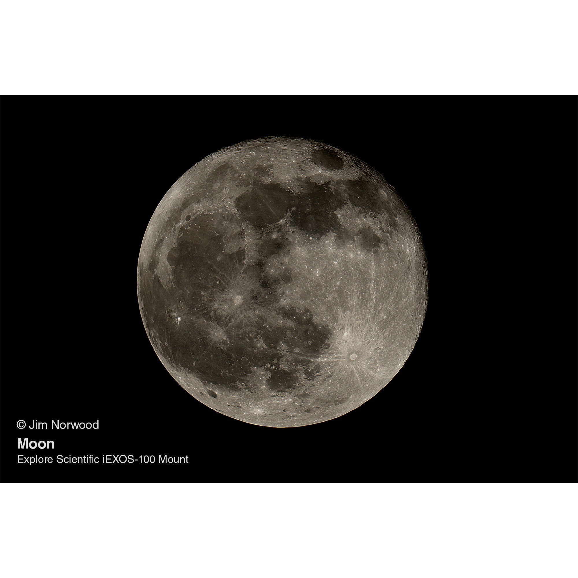 Explore Scientific ED80 Essential Series Air-Spaced Triplet Refractor Telescope with 0.8x Focal Reducer and iEXOS-100-2 PMC-Eight Equatorial Tracker System with WiFi and Bluetooth®