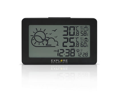 Explore Scientific Large Display Weather Station with Temperature and Humidity