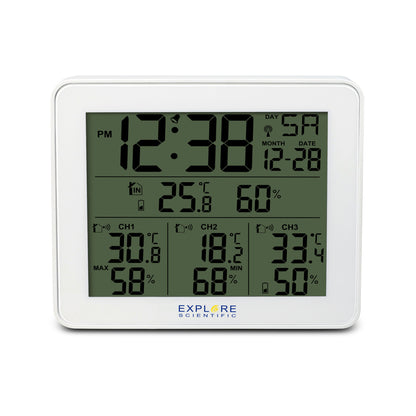 Explore Scientific Radio Weather Station with Temperature and Humidity